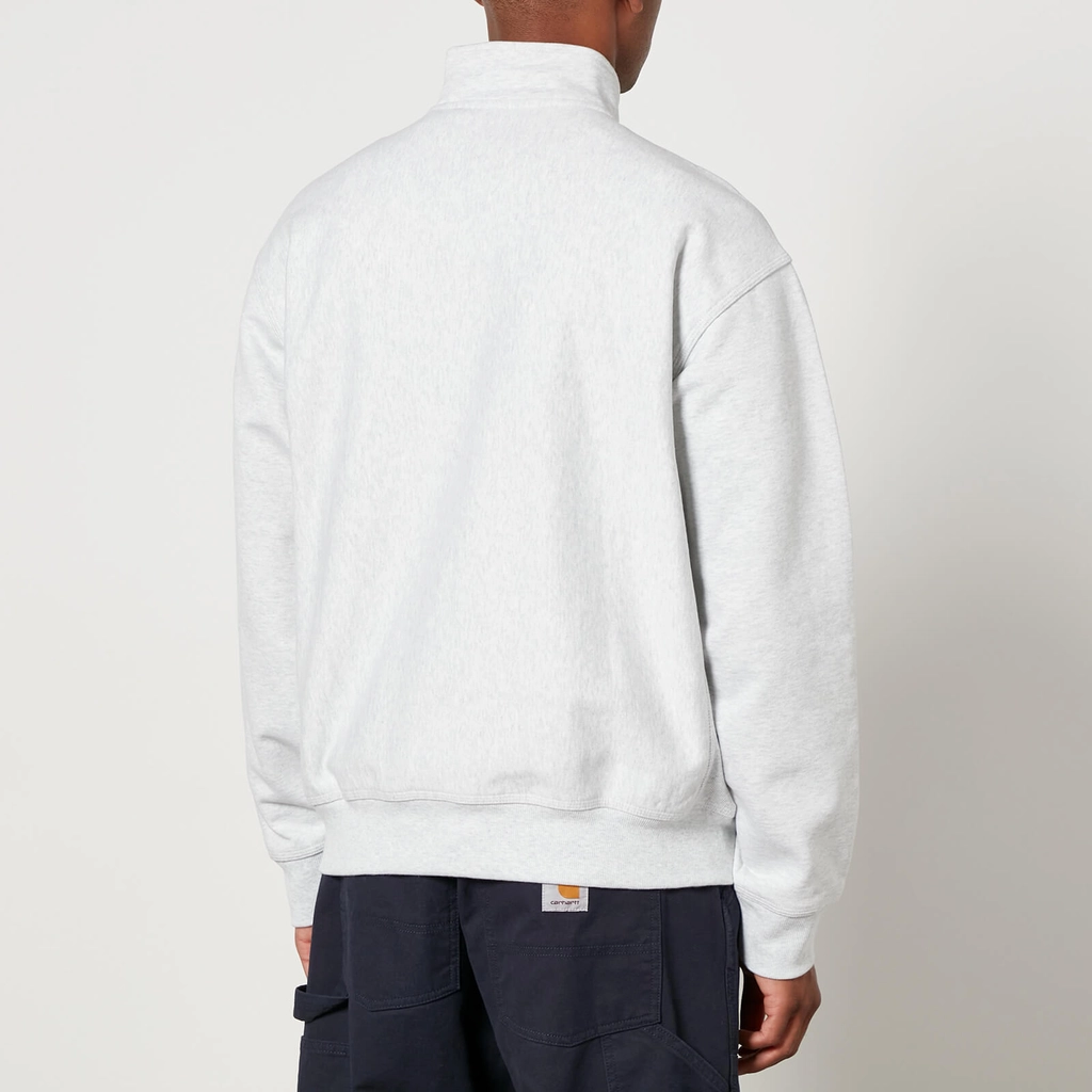 Carhartt WIP Half Zip American Script Cotton-Blend Jersey Sweatshirt - XXL